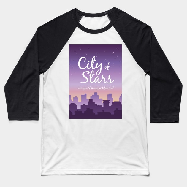 City of Star Baseball T-Shirt by glaucocosta